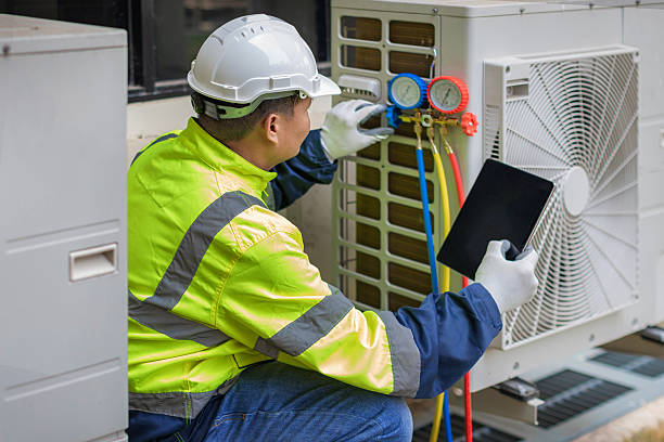 Professional Hvac technician working in Statesville, NC